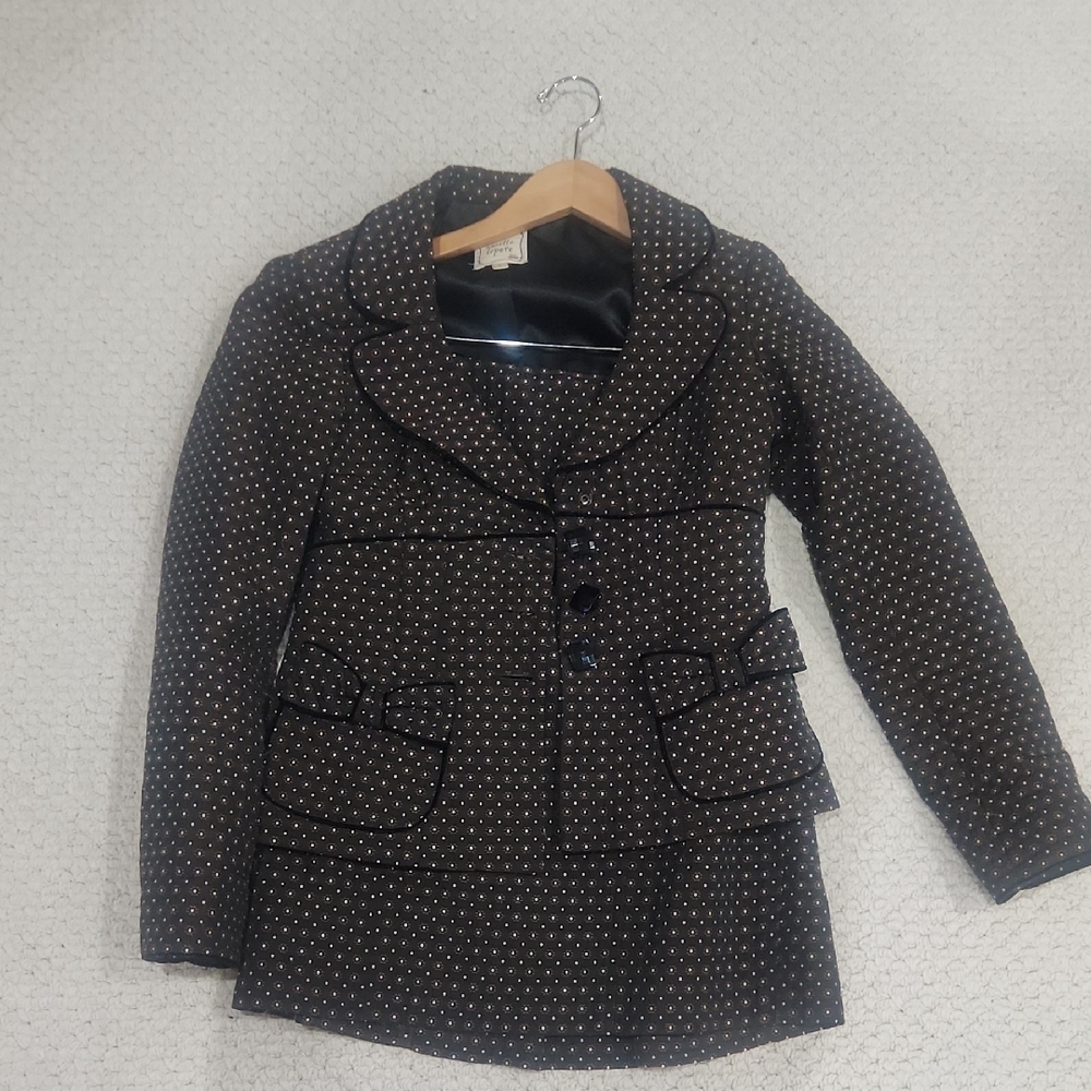 Nanette Lepore Brown and Black Blazer and Pencil Skirt